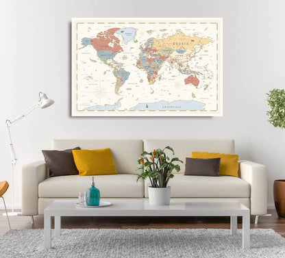 Push Pin World Travel Map
