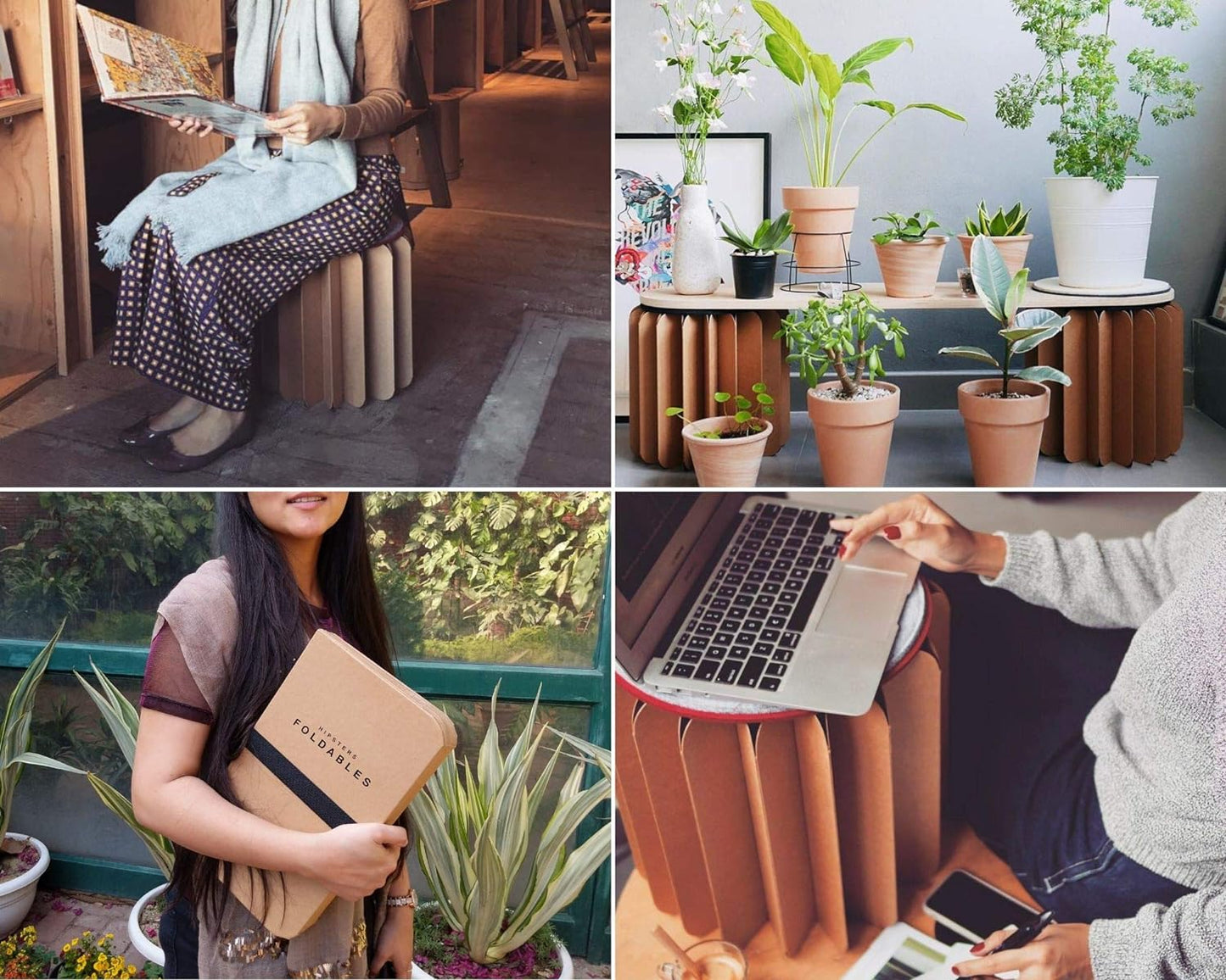 Hipsters Foldables - Space Saving Stool Plus Table