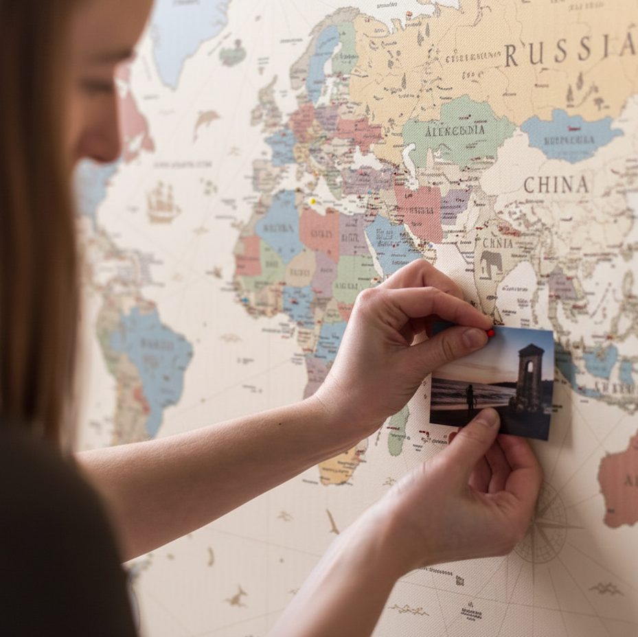 Push Pin World Travel Map